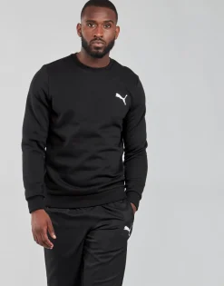 Sweats & Polaires^Puma - ESS CREW SWEAT FL Noir