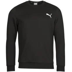 Sweats & Polaires^Puma - ESS CREW SWEAT FL Noir