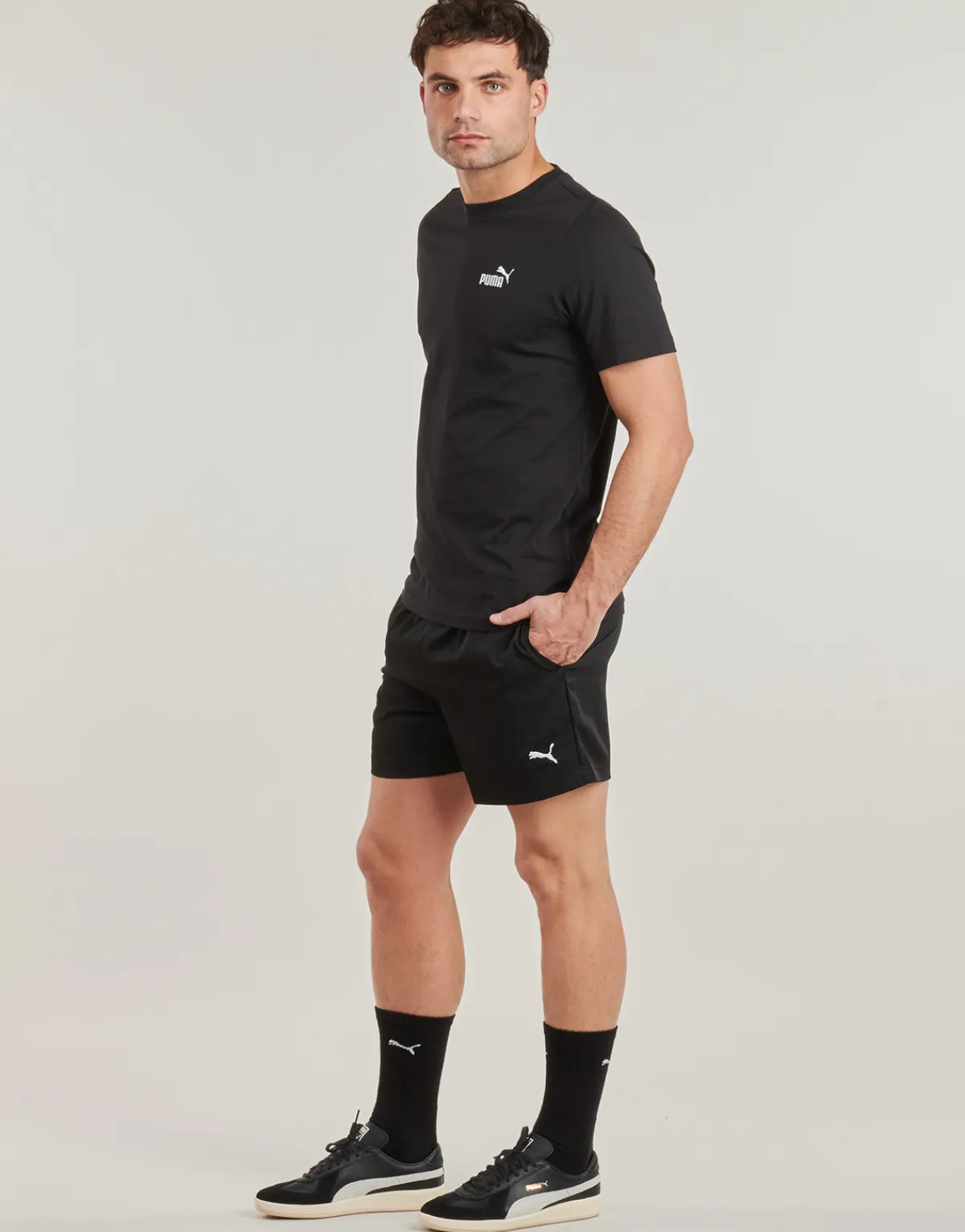 Shorts & Bermudas^Puma - ESS LOGO WOVEN SHORT Noir