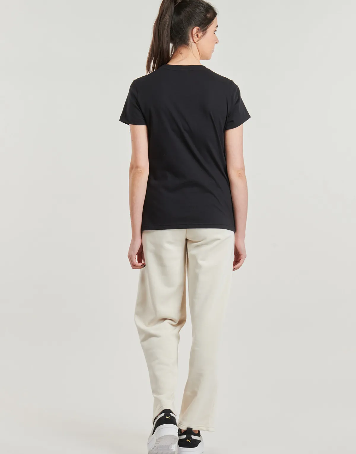 T-shirts & Polos^Puma - TEE W MIF BADGE BRODE Noir