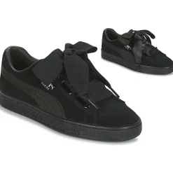 Baskets Mode^Puma - W SUEDE HEART EP.BLACK Noir