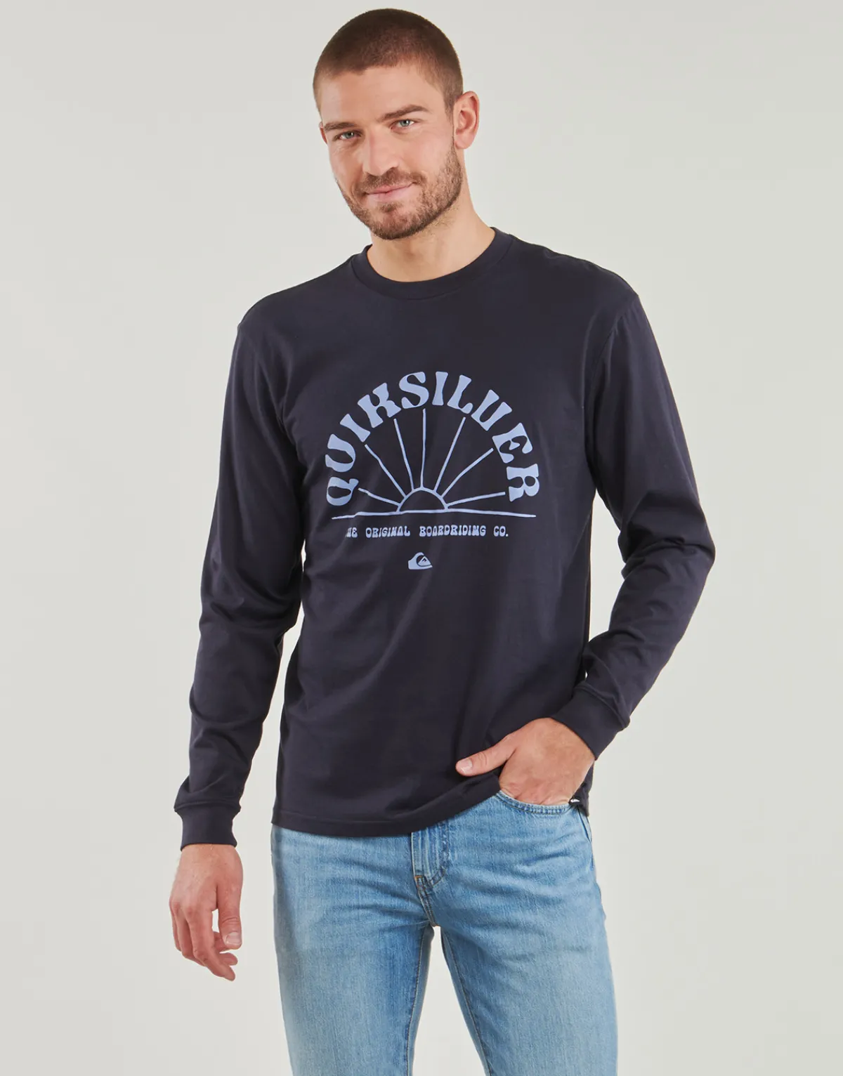 T-shirts & Polos^Quiksilver - RAYS FOR DAYS LS Marine