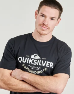 T-shirts & Polos^Quiksilver - TYPED OUT SS Noir