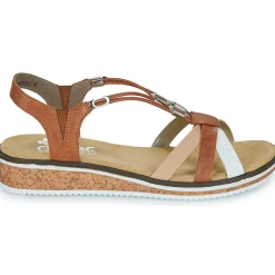 Sandales Et Nu-pieds^Rieker - V3657-81 Cognac