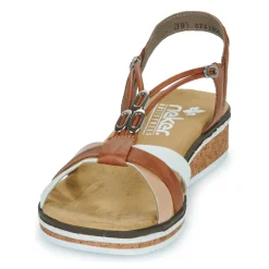 Sandales Et Nu-pieds^Rieker - V3657-81 Cognac