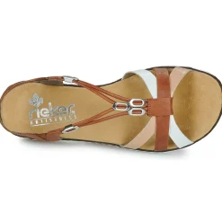 Sandales Et Nu-pieds^Rieker - V3657-81 Cognac