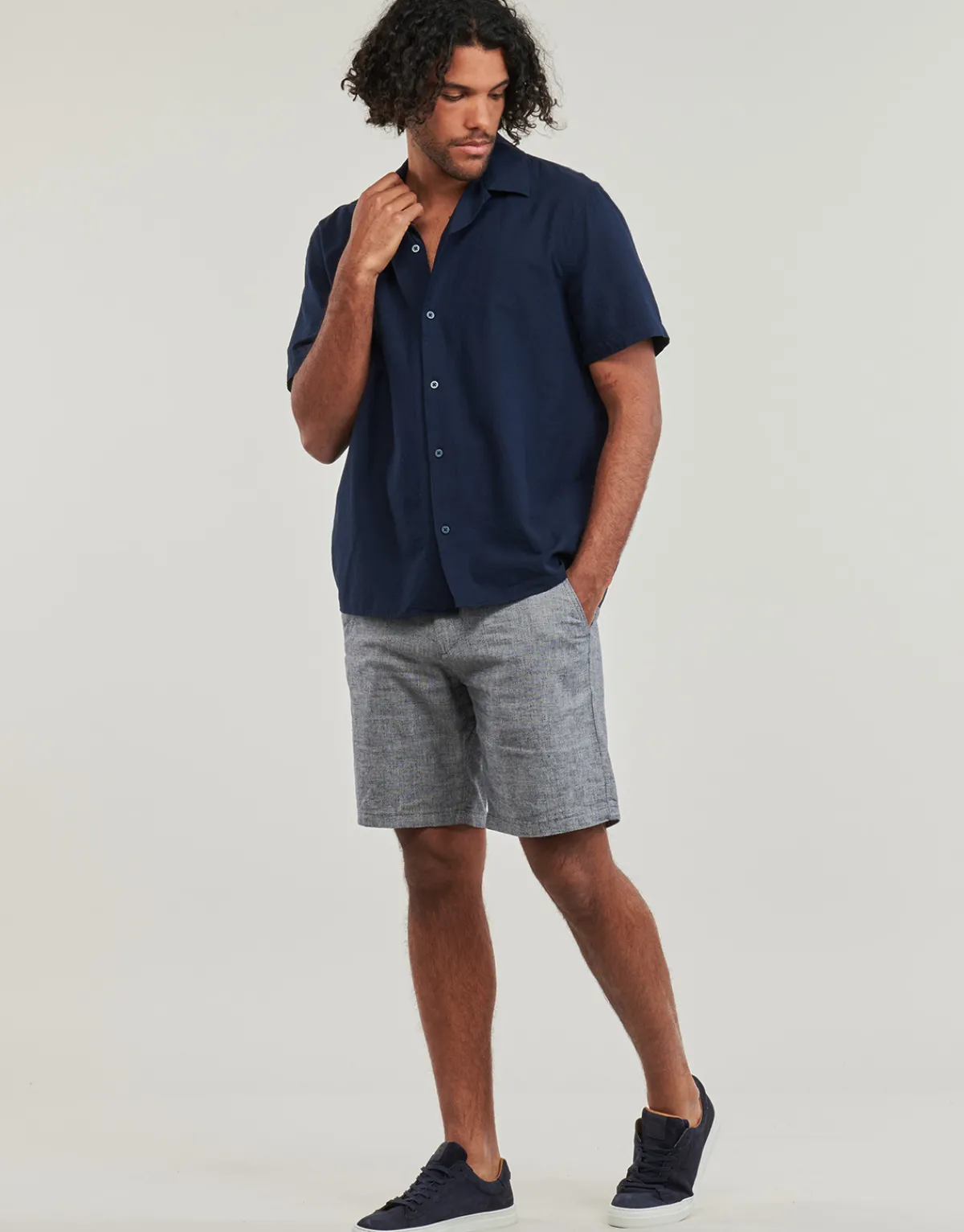 Shorts & Bermudas^Selected - SLHREGULAR-BRODY LINEN SHORTS Marine