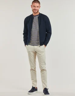 Pantalons^Selected - SLHSLIM-NEW MILES 175 FLEXCHINO Ecru