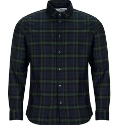 Chemises^Selected - SLHSLIMOWEN-FLANNEL SHIRT LS NOOS Marine