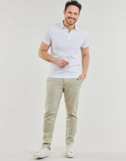 Pantalons^Selected - SLH172-SLIMTAPE BRODY LINEN PANT Beige
