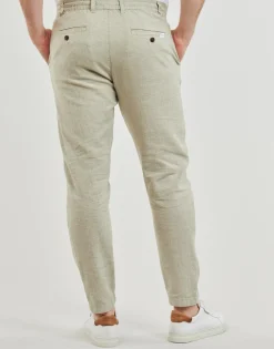 Pantalons^Selected - SLH172-SLIMTAPE BRODY LINEN PANT Beige
