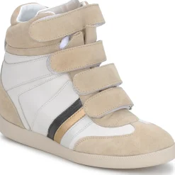 Baskets Mode^Serafini - MANATHAN SCRATCH WHITE-BEIGE-BLUE