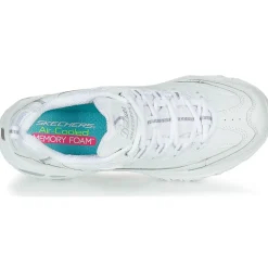 Baskets Mode^Skechers - D'LITES Blanc