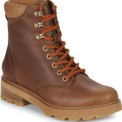 Bottines / Boots^Sorel - LENNOX LACE STKD WP Cognac