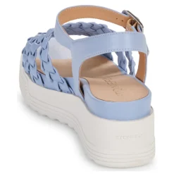 Sandales Et Nu-pieds^Stonefly - PARKY 16 EMBOSSED S./NAPPA LTH Bleu