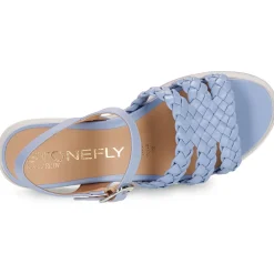 Sandales Et Nu-pieds^Stonefly - PARKY 16 EMBOSSED S./NAPPA LTH Bleu