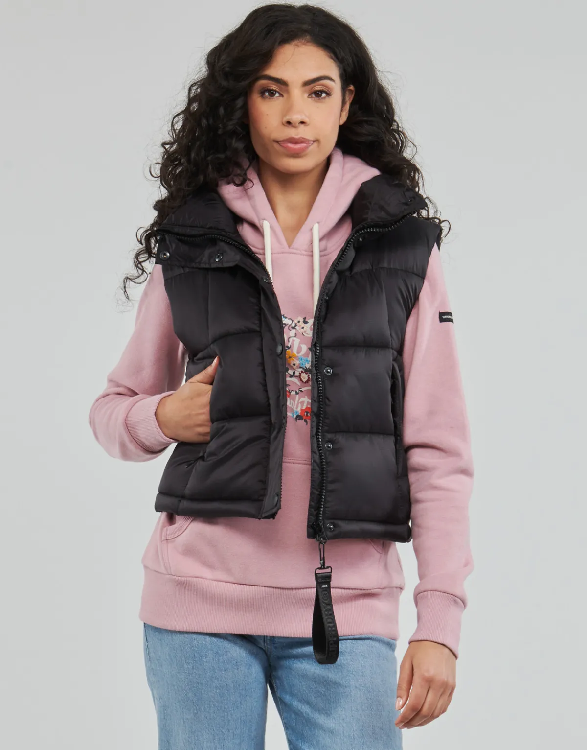 Manteaux^Superdry - CODE MTN SPORT GILET Black