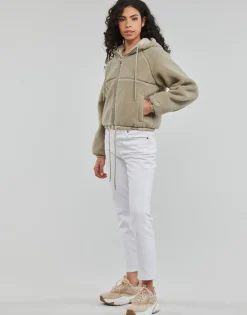 Vestes^Superdry - CODE SL BORG ZIP THRU ExplorerSand