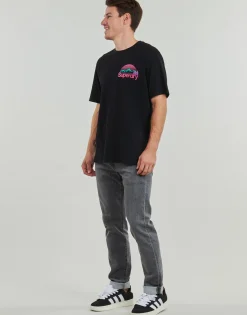T-shirts & Polos^Superdry - CORE LOGO GREAT OUTDOORS CHEST Noir