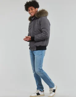 Manteaux^Superdry - EVEREST BOMBER Charcoal