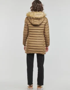 Manteaux^Superdry - FUJI HOODED MID LENGTH PUFFER Marron