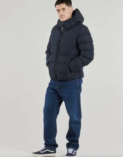 Manteaux^Superdry - HOODED SPORTS PUFFR JACKET Marine