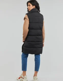 Manteaux^Superdry - STUDIOS LONGLINE QUILTED GILET Black