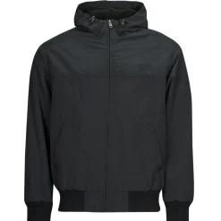 Vestes^Superdry - SURPLUS NYLON HOODED BOMBER Noir
