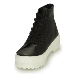 Baskets Mode^Superga - 2341 ALPINA NAPPA Noir