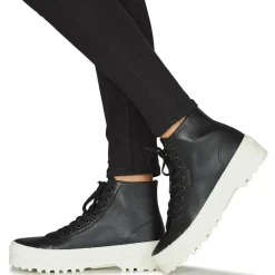 Baskets Mode^Superga - 2341 ALPINA NAPPA Noir