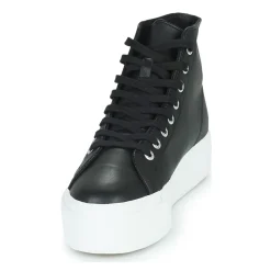 Baskets Mode^Superga - 2730 HI TOP NAPPA Noir