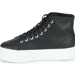 Baskets Mode^Superga - 2730 HI TOP NAPPA Noir