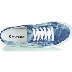 Baskets Mode^Superga - 2750 TIE DYE DENIM Bleu