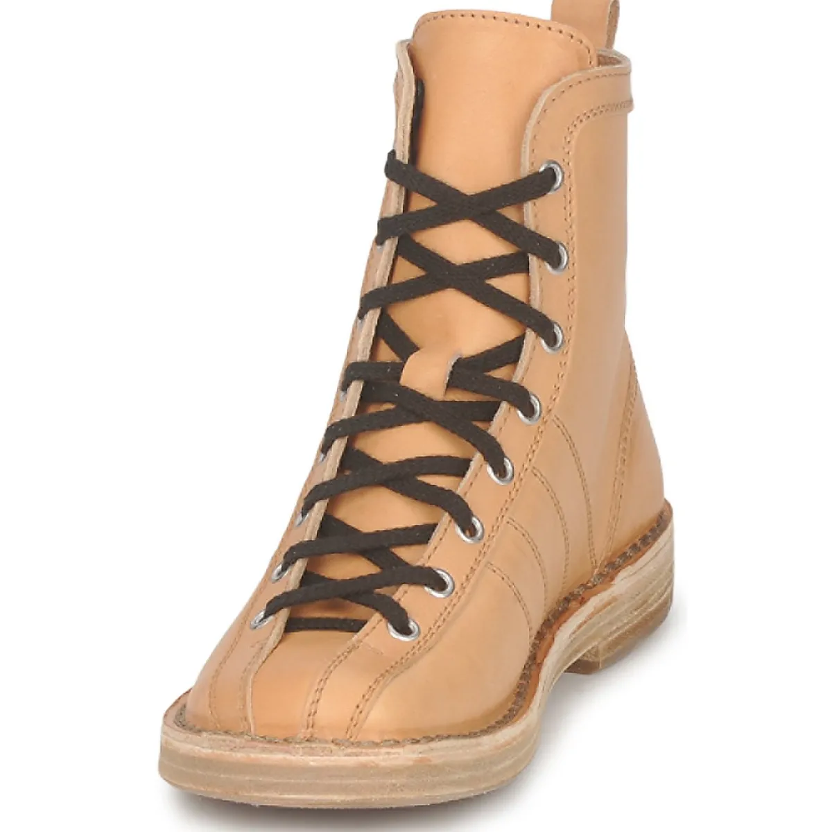 Bottines / Boots^Swedish hasbeens - VINTAGE BOWLING BOOT Beige