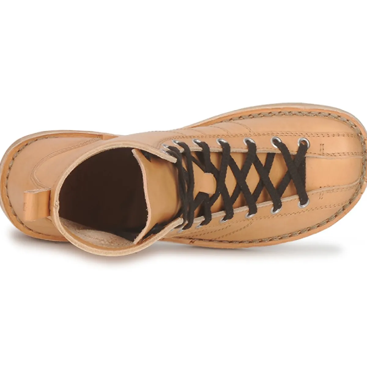Bottines / Boots^Swedish hasbeens - VINTAGE BOWLING BOOT Beige