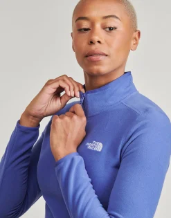 Sweats & Polaires^The North Face - 100 Glacier 1/4 Zip Bleu