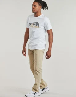 T-shirts & Polos^The North Face - S/S Mountain Line Blanc