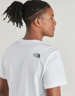 T-shirts & Polos^The North Face - S/S Mountain Line Blanc