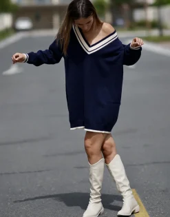 Robes^THEAD. - ALYSSA DRESS Marine