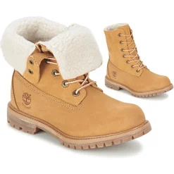 Bottines / Boots^Timberland - AUTHENTICS TEDDY FLEECE WP FOLD DOWN Cognacclair
