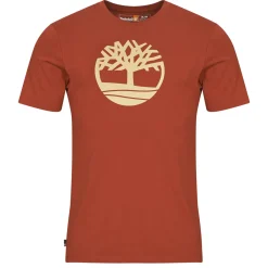 T-shirts & Polos^Timberland - KENNEBEC RIVER TREE LOGO SHORT SLEEVE TEE Rouge