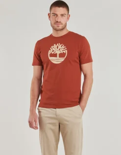 T-shirts & Polos^Timberland - KENNEBEC RIVER TREE LOGO SHORT SLEEVE TEE Rouge