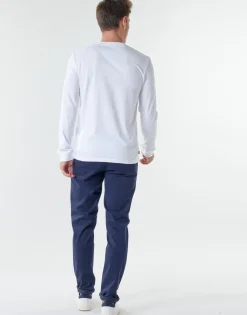T-shirts & Polos^Timberland - LS DUNSTAN RIVER TEE Blanc