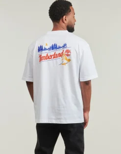 T-shirts & Polos^Timberland - SS GRAPHIC TEE Blanc