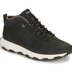 Baskets Mode^Timberland - WINSOR TRAIL MID LEATHER Noir
