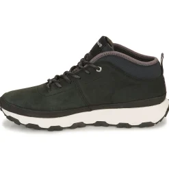 Baskets Mode^Timberland - WINSOR TRAIL MID LEATHER Noir