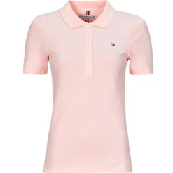 T-shirts & Polos^Tommy Hilfiger - 1985 SLIM PIQUE POLO SS Rose