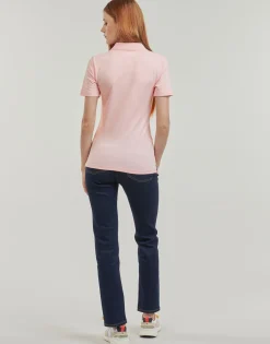 T-shirts & Polos^Tommy Hilfiger - 1985 SLIM PIQUE POLO SS Rose