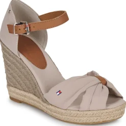 Sandales Et Nu-pieds^Tommy Hilfiger - BASIC OPEN TOE HIGH WEDGE Beige