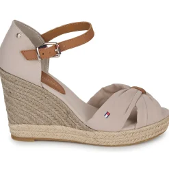 Sandales Et Nu-pieds^Tommy Hilfiger - BASIC OPEN TOE HIGH WEDGE Beige